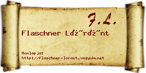 Flaschner Lóránt névjegykártya